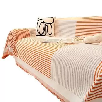 Ткань для чехла на диван с защитой от кошачьих царапин, всесезонное универсальное высококачественное скандинавское полотенце для дивана из синели, цельное одеяло для ленивого дивана 180*130cm