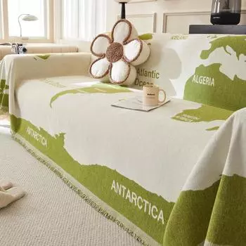 Ткань для чехла на диван, синельное полотенце для дивана, двусторонний универсальный чехол для дивана, полностью покрытый, не царапающий чехол, полотенце 180X130