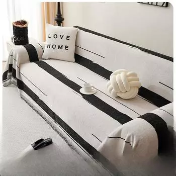 Ткань для чехла на диван, современный простой чехол для дивана, универсальная подушка для дивана на четыре сезона, нескользящая, грязеотталкивающая, диванное полотенце, не царапающаяся 90*180cm