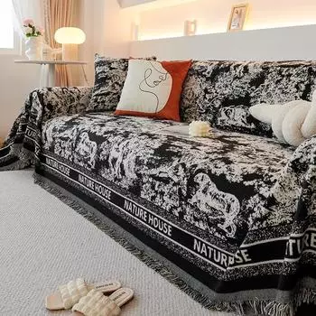 Ткань для чехла на диван, универсальная для всех сезонов, высококачественное покрывало для дивана, нескользящее и устойчивое к пятнам полотенце для дивана, цельный чехол для дивана 180*130cm