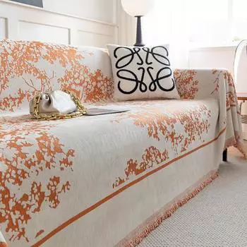 Ткань для чехлов на диван Four Seasons, универсальные нескользящие подушки для сидений, легкие, роскошные, современные, устойчивые к царапинам чехлы для диванов, полное покрытие, полотенце 180*130cm