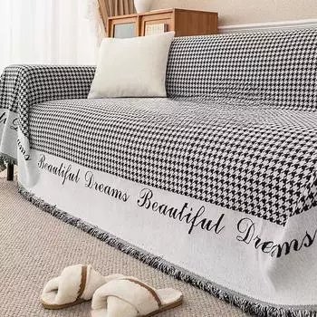 Ткань для чехлов на диван из синели, подушка для дивана с защитой от кошачьих царапин, универсальный нескользящий чехол, современный простой тканевый чехол, все включено 180*130cm