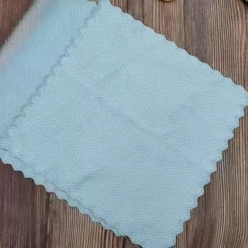 Ткань для чистки 10-1, Ткань для стекла для удаления водяных знаков, Легко и быстро удаляет пятна от воды и водяные знаки, Для уборки кухни и чистки автомобильных зеркал 1pc синий