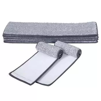 Ткань для чистки пола с волоконной шваброй, наклейте на швабру, чтобы заменить тканевую швабру для чистки double side