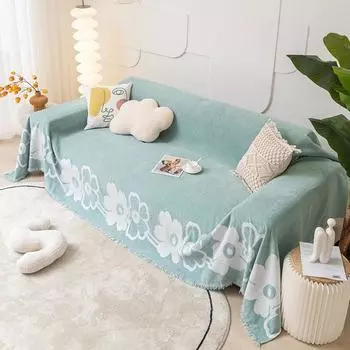 Ткань для дивана с защитой от царапин, кожаный чехол для дивана в стиле Ins, универсальный универсальный чехол для четырех сезонов, универсальное полное одеяло, коврик для ванной 180*130