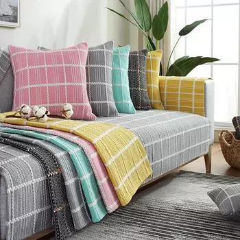 Ткань для диванной подушки из хлопка и льна Four Seasons Universal Sofa Cushion Fabric 60*60