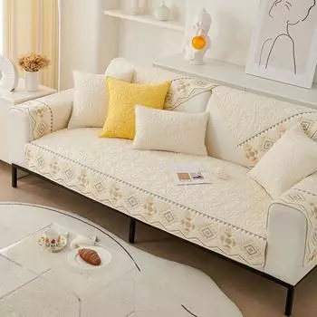 Ткань для диванной подушки в этническом стиле, нескользящая хлопковая ткань на четыре сезона, простой современный универсальный чехол для полотенец на спинку 70*70cm