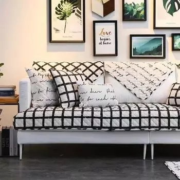 Ткань для диванных подушек, хлопковая ткань Four Seasons, нескользящая, простая современная хлопковая подушка, чехол для дивана, полное покрытие, чехол для полотенца. 70*70