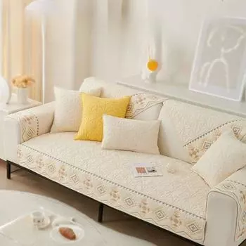 Ткань для диванных подушек в этническом стиле, нескользящая хлопковая ткань на четыре сезона, простой современный универсальный чехол для полотенец на спинку, утолщенный 70*70cm