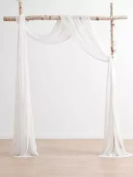 Ткань для драпировки свадебной арки 77x600 см, шифоновая ткань, драпировки, драпировки для беседки, свадебные церемонии, приемы, гирлянды, украшения розовый