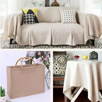 Ткань для поделок из чистого цвета, подкладка из льна, поделки из хлопка и льна, однотонная ткань, лен, серый 100*150cm белый