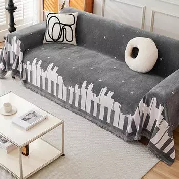 Ткань для покрытия дивана из синели с защитой от кошачьих царапин, новый всесезонный универсальный чехол, полный комплект, универсальная противоскользящая накладка, полотенце, одеяло 180*130cm