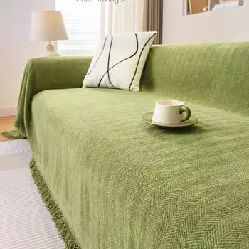 Ткань для покрытия дивана с рисунком «елочка», водонепроницаемая и устойчивая к мочеиспусканию, подушка для дивана, универсальное высококачественное универсальное полотенце с полным покрытием Four Seasons 180-130cm
