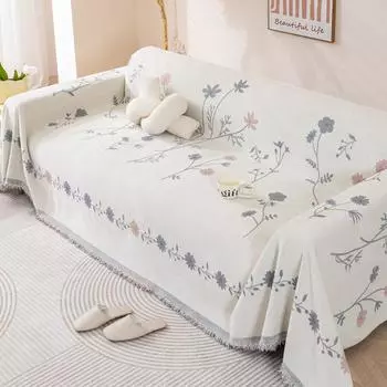 Ткань для полотенец для дивана из синели, всесезонная, универсальная, может быть уложена с жаккардовой технологией, многофункциональная, подходит для одеял. 180x130cm1pcs