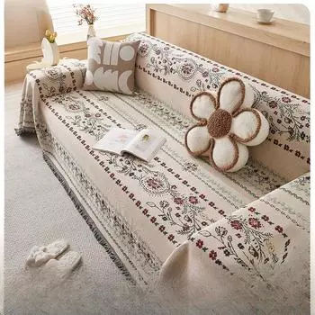 Ткань для полотенец на диван, универсальное универсальное одеяло, бытовая подушка для дивана, подушка для пикника, кемпинга, универсальный чехол для дивана Four Seasons, двухсторонний 130*180cm