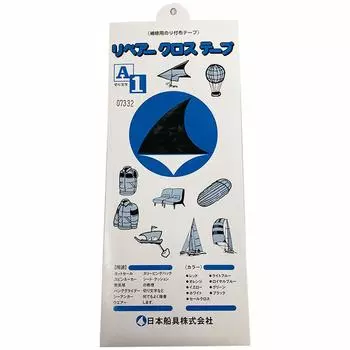 Ткань для ремонта Nihon Senki, черная, прядение (для ткани) чёрный