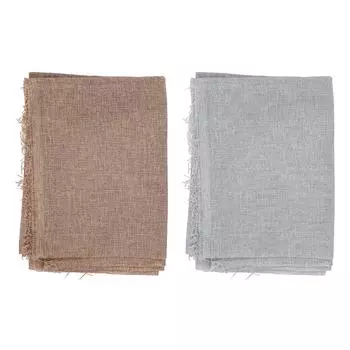 Ткань для решетчатой акустической системы 59x20 дюймов, двухслойная утолщенная ткань для решетчатой акустической системы или сценическая ткань для домашнего кинотеатра Light Grey