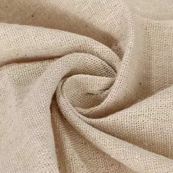 Ткань для рукоделия KMS Cotton Hemp Cotton Linen DIY Ширина 150 см 1 м 2 м 3 м 4 м Легкая [Длина 5 м] (1м, бежевый)