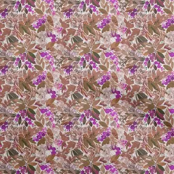 Ткань для рукоделия oneOone из хлопка Flex коричневой ткани с листьями для шитья с принтом в ярдах 40 дюймов 42 Inch Wide - Viscose Chiffon фиолетовый