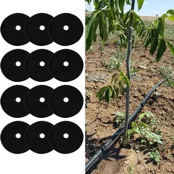 Ткань для травы, черная ткань, прочный коврик для мульчи 52cm