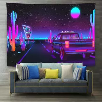 Ткань для украшения гостиной, фоновая настенная ткань для спальни, гобелен для комнаты, домашний гобелен, настенная подвеска 95x75cm