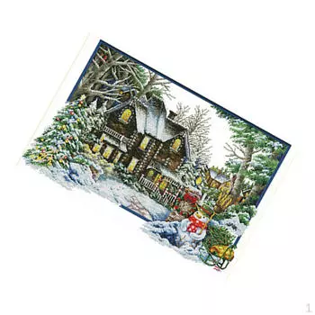 Ткань для вышивания ремесленными стежками 14CT — зима