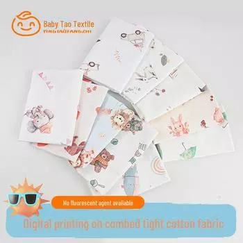 Ткань фланелевая из гребенного хлопка для постельного белья и домашней одежды для матерей и детей