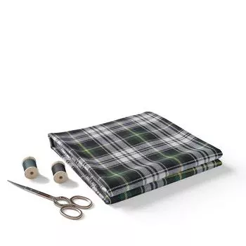 Ткань фланелевая зеленая, 100% хлопок, окрашенная в пряже – 150 грамм, ширина 145 см 1 Meter зелёный