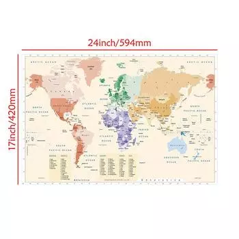 Ткань-фон серии «Тема карты мира», для помещений/улицы, задник, плакат для настенного искусства, учебные принадлежности, товары для путешествий 59*42cm
