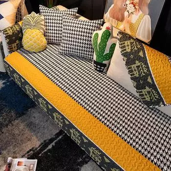 Ткань Хлопок Кожа Диван Полотенце Подушка для сиденья Нескользящая Круглый год Нейтральный Современный Минималистичный Чистый Чехол Для сидения Новый Новое поступление Пасторальный Twill cotton insane bird22 70*70cm