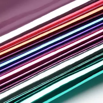 Ткань из искусственной кожи 100x137 см, ткань своими руками для By The Yard, металлическая пленка TPU, зеркальная поверхность, материал для украшения обуви, оптовая продажа 100x137cm