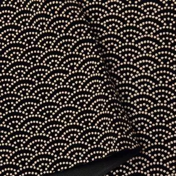 Ткань из искусственной замши Nippon Chuko NBK Inden, ширина 92 см x 2 м, распродано, отрез, узор «волна Цинхай», белые принадлежности KP4080-2A-2M, рукоделие/ручная работа