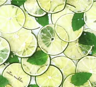 Ткань KIYOHARA Astin Moorer Ширина 110 см x Длина 50 см Лайм Мохито AMF-04C