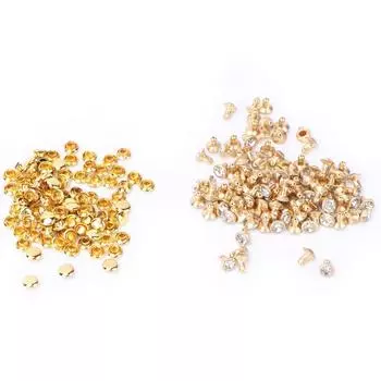 Ткань Кристалл Инкрустация Быстрая 7 мм Заклепки Пятна Шпильки Колпачок для DIY Кожа Ремесло Украшения(# 4) 7MM