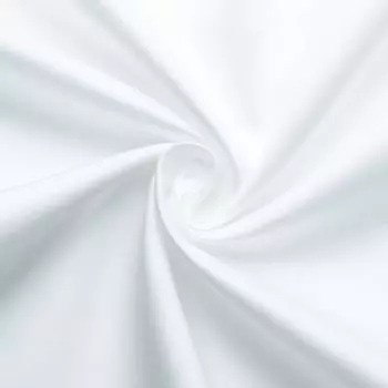 Ткань Nippon Chuko Cotton Satin Ширина 108 см x 10 м Белая ткань Однотонная ткань Хлопковый сатин Отрезной YS11063-1-10M белый