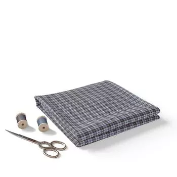 Ткань премиум-класса без швов, плетеная, с узором «собачья лапка» - 70% вискоза, 30% полиэстер, 450 г 1 Meter серый