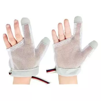 Ткань Регулируемый шнурок для младенцев сосание пальцев перчатки остановить сосание пальцев защита пальцев остановить xs