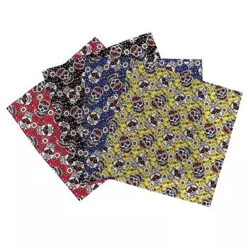 Ткань с черепом, производство своими руками, тонкая работа, узор черепа, текстура хлопка, хлопковая ткань