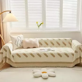 Ткань с полным покрытием, диванное полотенце, четыре сезона, универсальная современная простая подушка, универсальный чехол для дивана, чехол для подушки, полотенце с защитой от кошачьих царапин 180*130