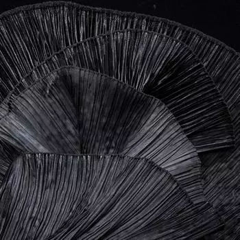 Ткань с ярким блеском, водоотталкивающая, полиэстер, мелкая жатка, сценический фон