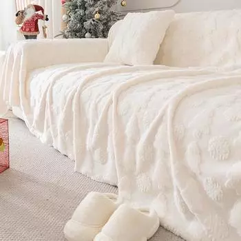 Ткань с защитой от царапин, чехол для дивана, полное покрытие, универсальный чехол, зимний плюшевый нескользящий чехол для подушки, полотенце, одеяло для дивана, полное одеяло 180*130cm