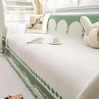 Ткань с защитой от кошачьих лап, чехол для дивана, скандинавский универсальный чехол на четыре сезона, простой современный универсальный чехол для дивана, коврик-полотенце 180X130