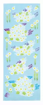 Ткань Тэнугуи с принтом «Степной суслик» от Misuzu Blue Sky by Wabunka Uta, [KM-TE-005]