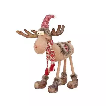 Ткань Выдвижная стоячая поза Олень и Лось Мягкая Игрушка One Size
