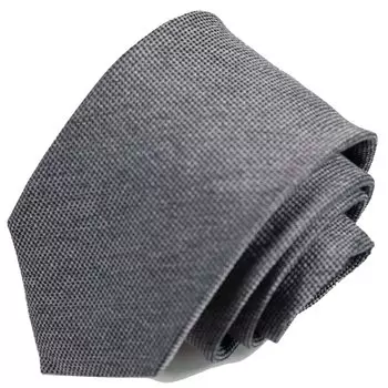 Ткань в Италии Галстук Бренд KOSHINO Простой Узор Шелк Подарок Подарок Мужчины Женщины Унисекс Совместимость Серый [Michiko London] 100% mki-001-C