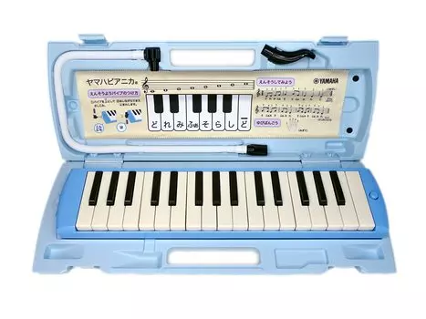 Ткань Yamaha Pianica Keyboard Harmonica 32 клавиши Синий Соответствует Закону о санитарии пищевых продуктов Стремление к простоте использования для детей Аналогичный цвет Пластик жесткий