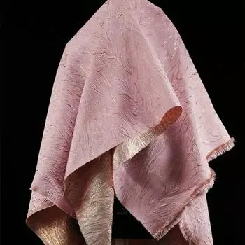 Ткань жаккард 100x150 масляная живопись парча ткачество одежда дизайнерская одежда швейная ткань оптовая продажа метры ткани материал своими руками 100x150cm синий