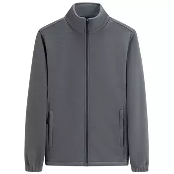 Тканая флисовая куртка, мужской теплый комбинезон из овечьего флиса, базовое пальто, флисовая куртка M