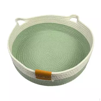 Тканая кошачья кровать-корзина, гнездо для сна, переносная когтеточка для котят