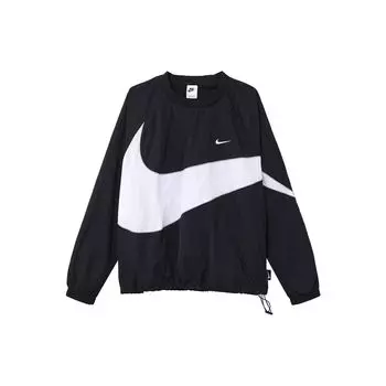 Тканая куртка Nike Sportswear Big Swoosh (Азия) Черная/белая мужская уличная одежда DX0661-010 XL